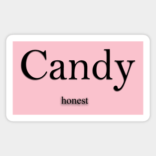 Candy Name meaning Sticker